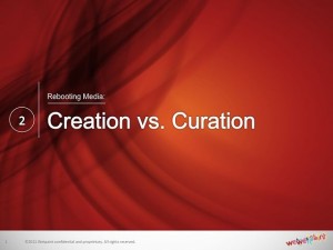 creation vs. curation